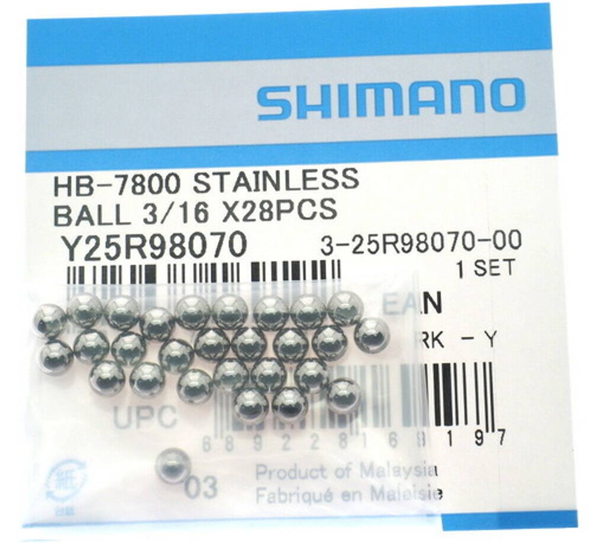 Shimano Stålkuler 3/16
