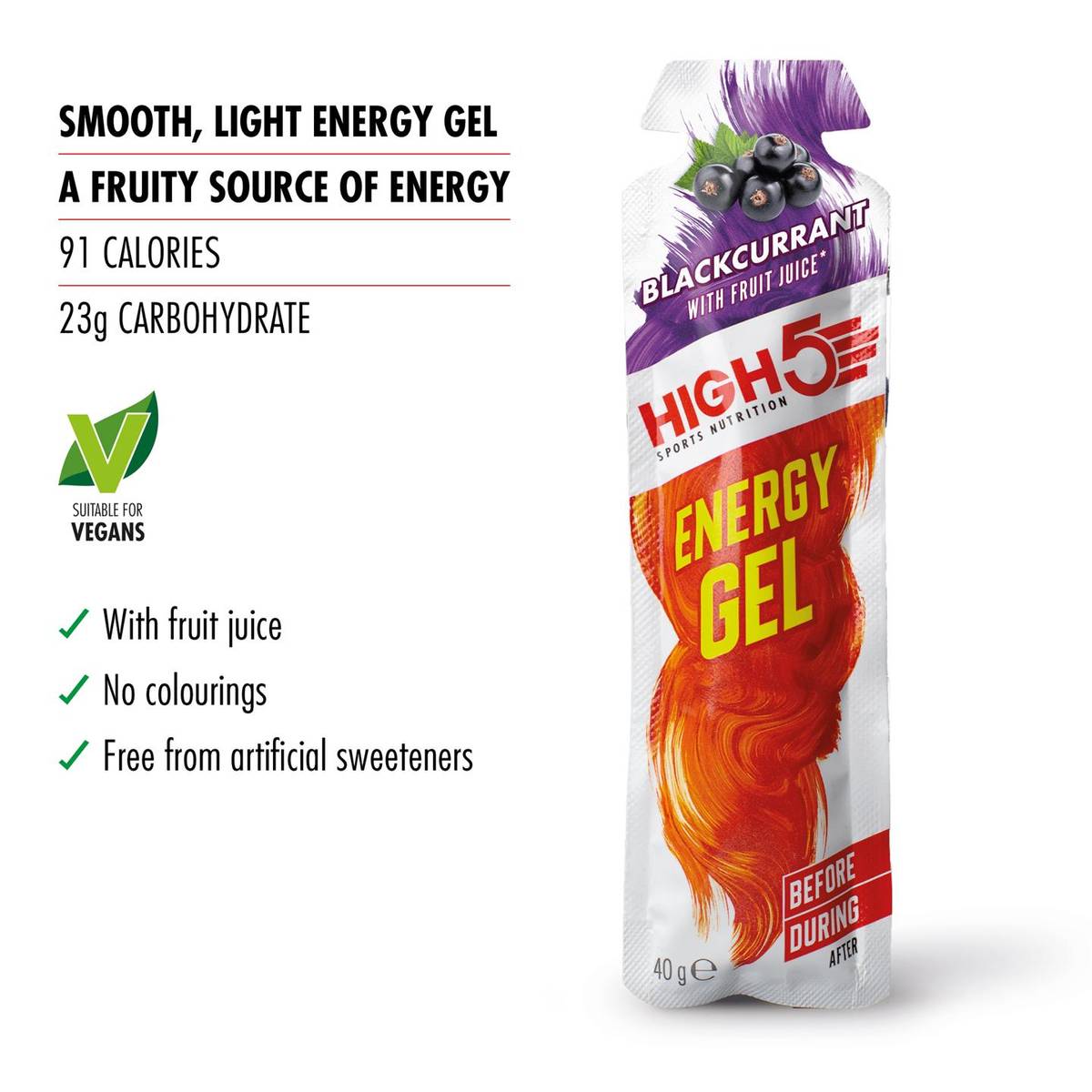 High5 EnergyGel Solbær 20 stk