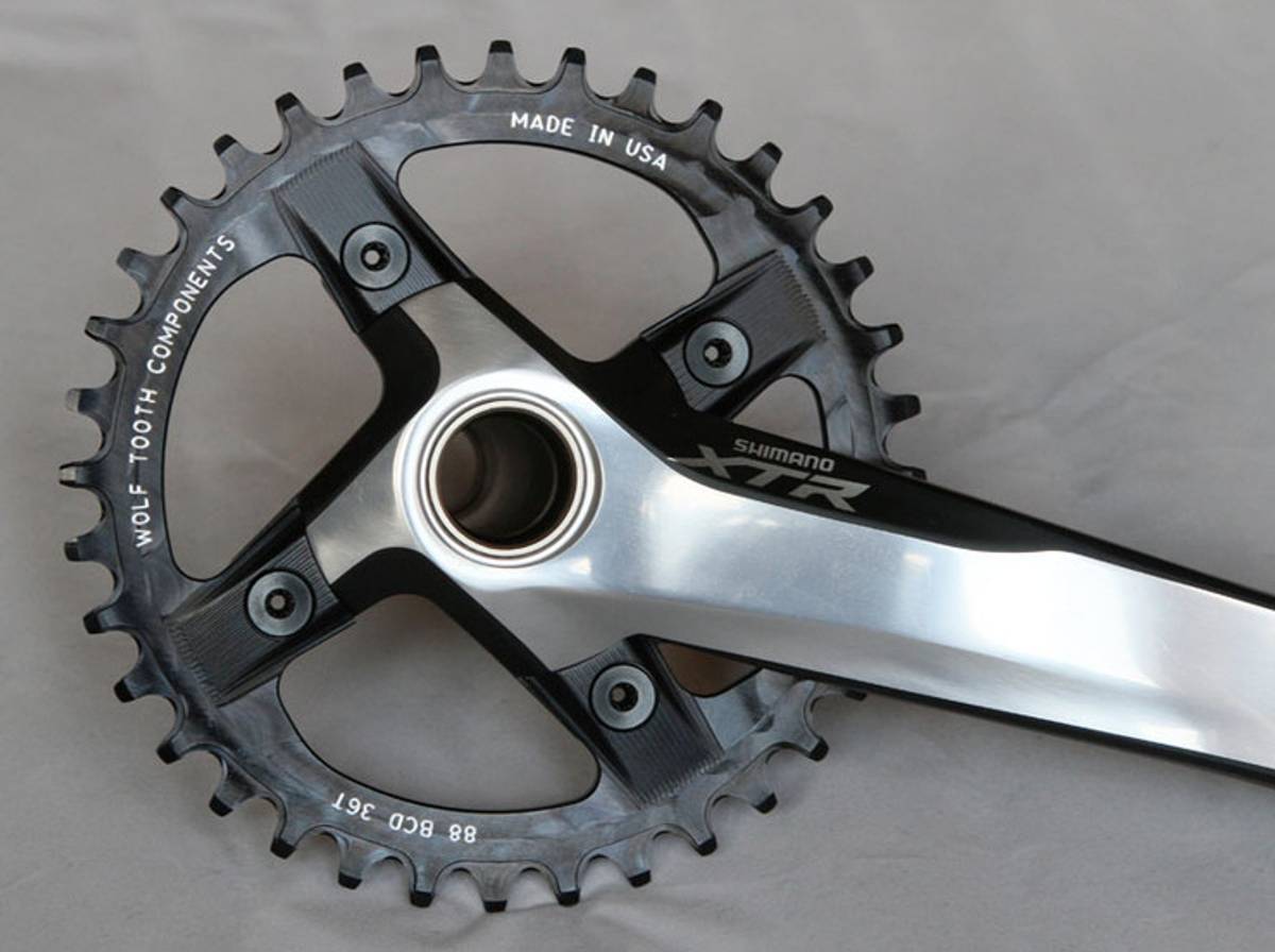 Wolf Tooth 88mm bcd Shimano XTR FC-M985 drev