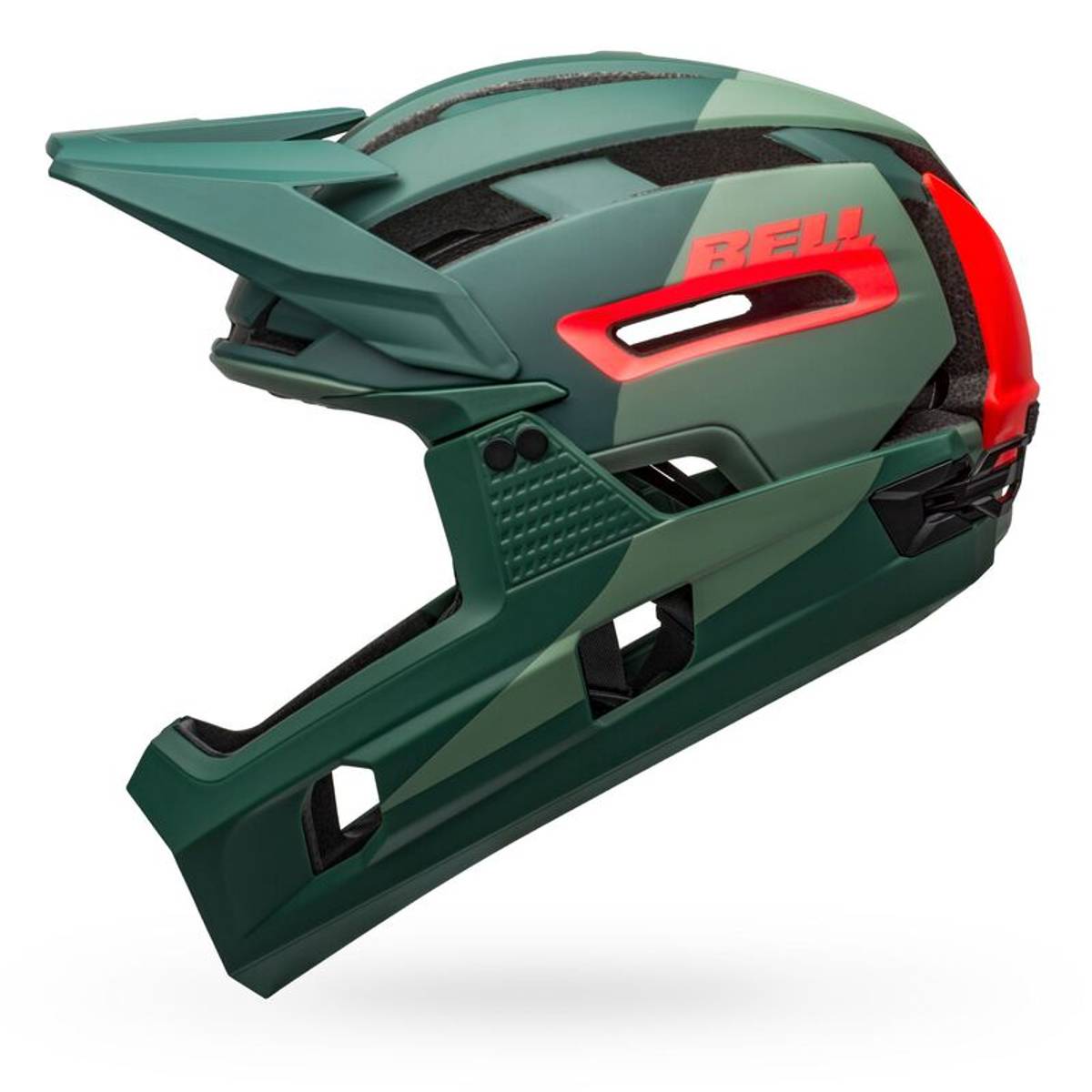 Bell Super Air R Spherical MIPS Matte/Gloss Green/Infrared Hjelm