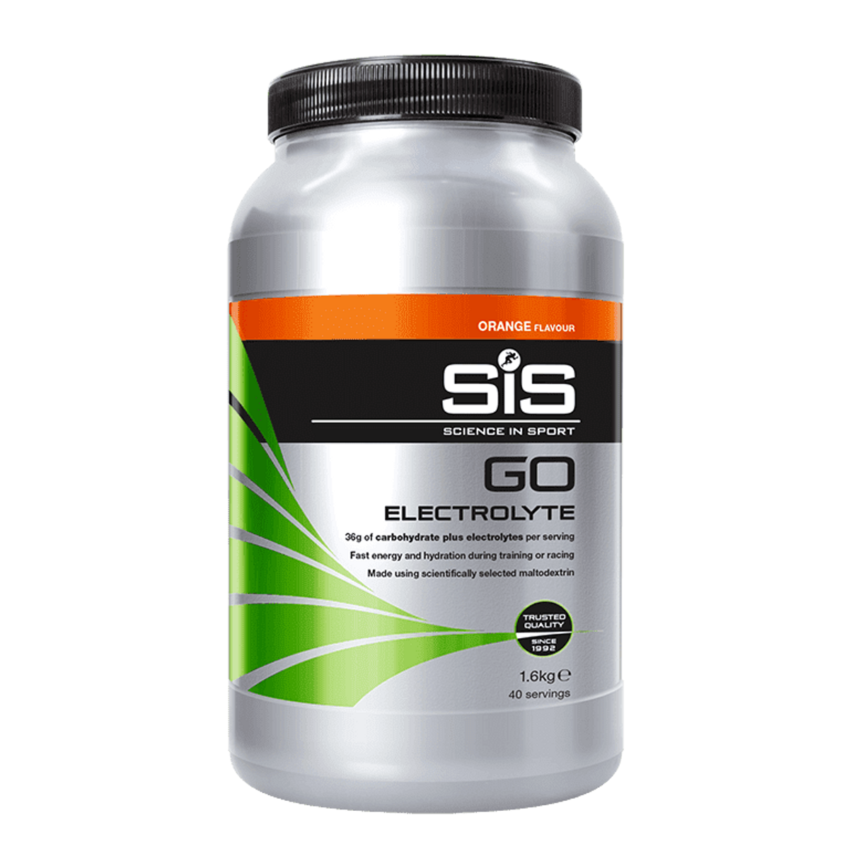 SiS Go Energy Pulver + Electrolyte Appelsin 1,6kg