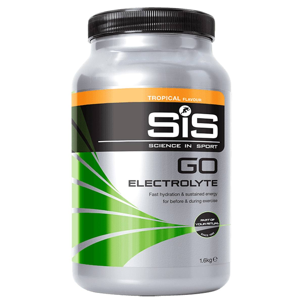 SiS Go Energy Pulver + Electrolyte Tropisk 1,6kg