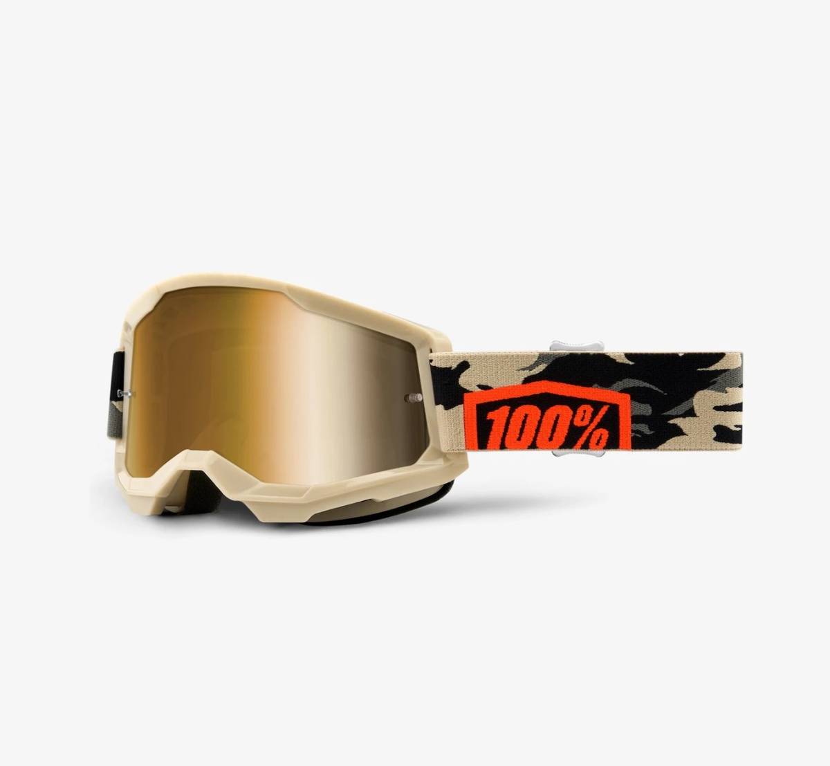 100% Strata 2 Combat med True Gold linse Goggles